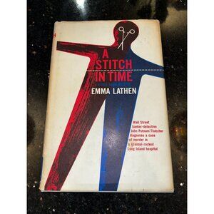 1968 A Stitch In Time By Emma Lathen Hardcover With Dust Jacket 1st BCE